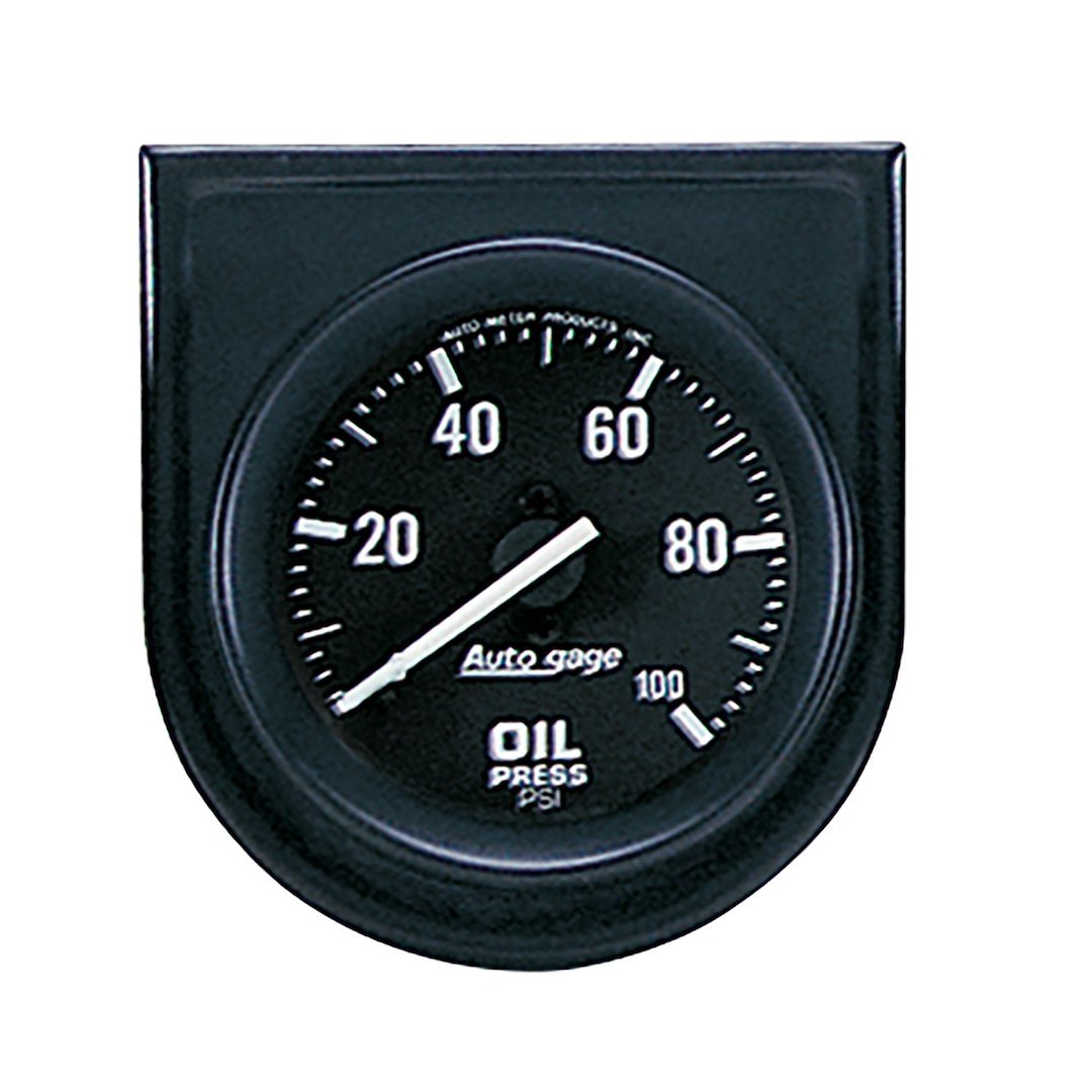 AutoMeter Gauge Oil Pressure, Autogage ®, 2-1/16 Inch, Full Sweep Mechanical, Analog, 0-100 PSI – 2332