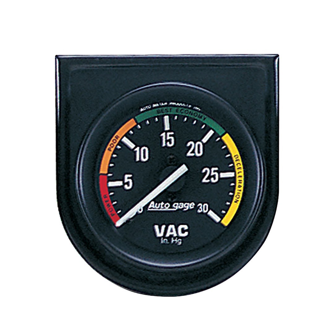 AutoMeter Gauge Vacuum, Autogage ®, 2-1/16 Inch, Fill Sweep Mechanical, Analog, 0-30 IN Hg – 2337