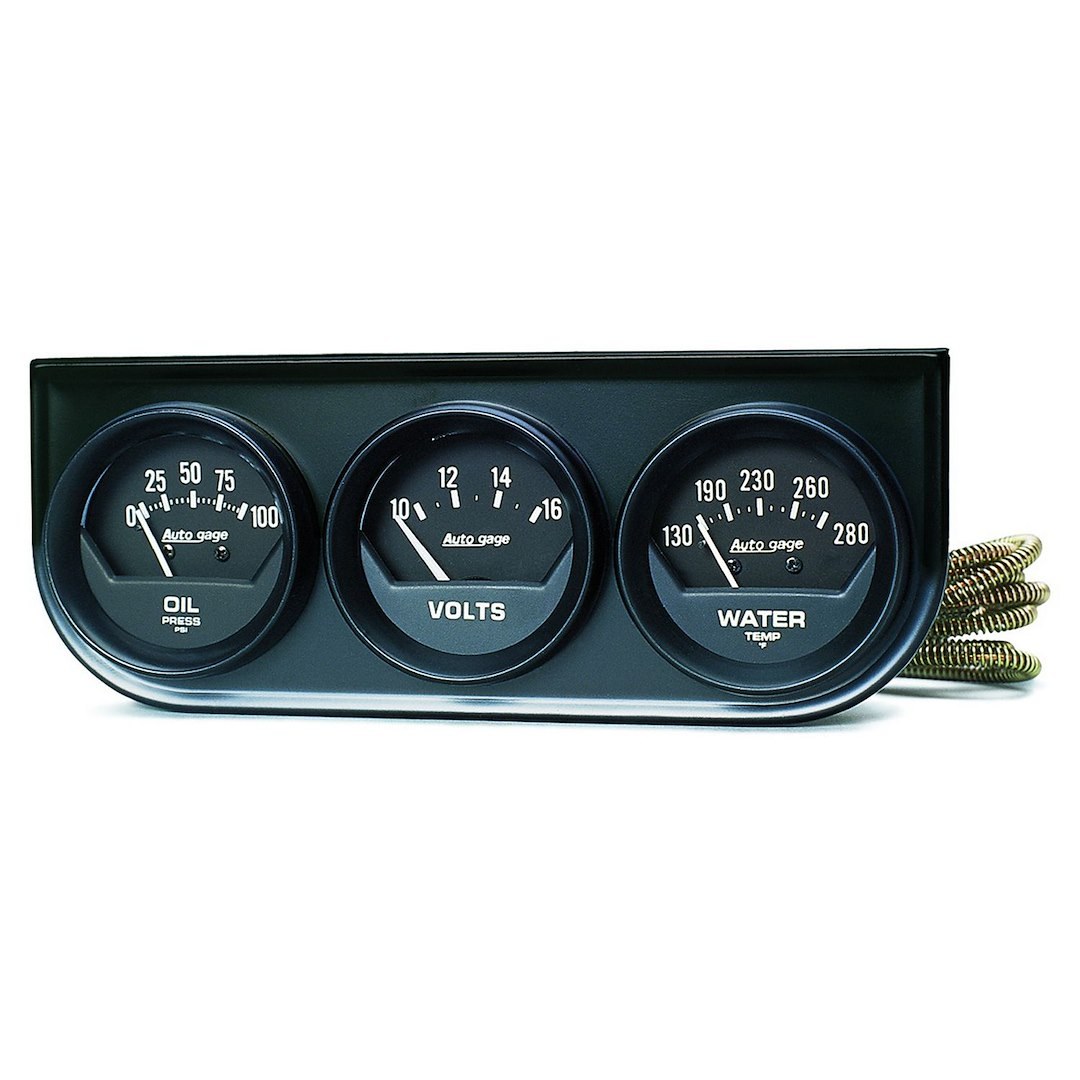 AutoMeter Gauge Oil Pressure/ Voltmeter/ Water Temperature, Autogage ® – 2348