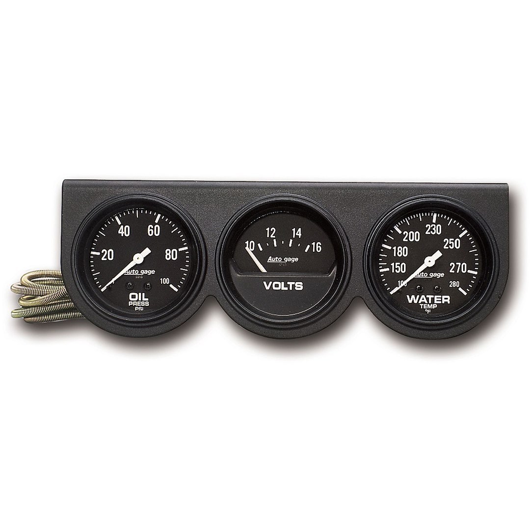 AutoMeter Gauge Oil Pressure/ Voltmeter/ Water Temperature, Autogage ® – 2398