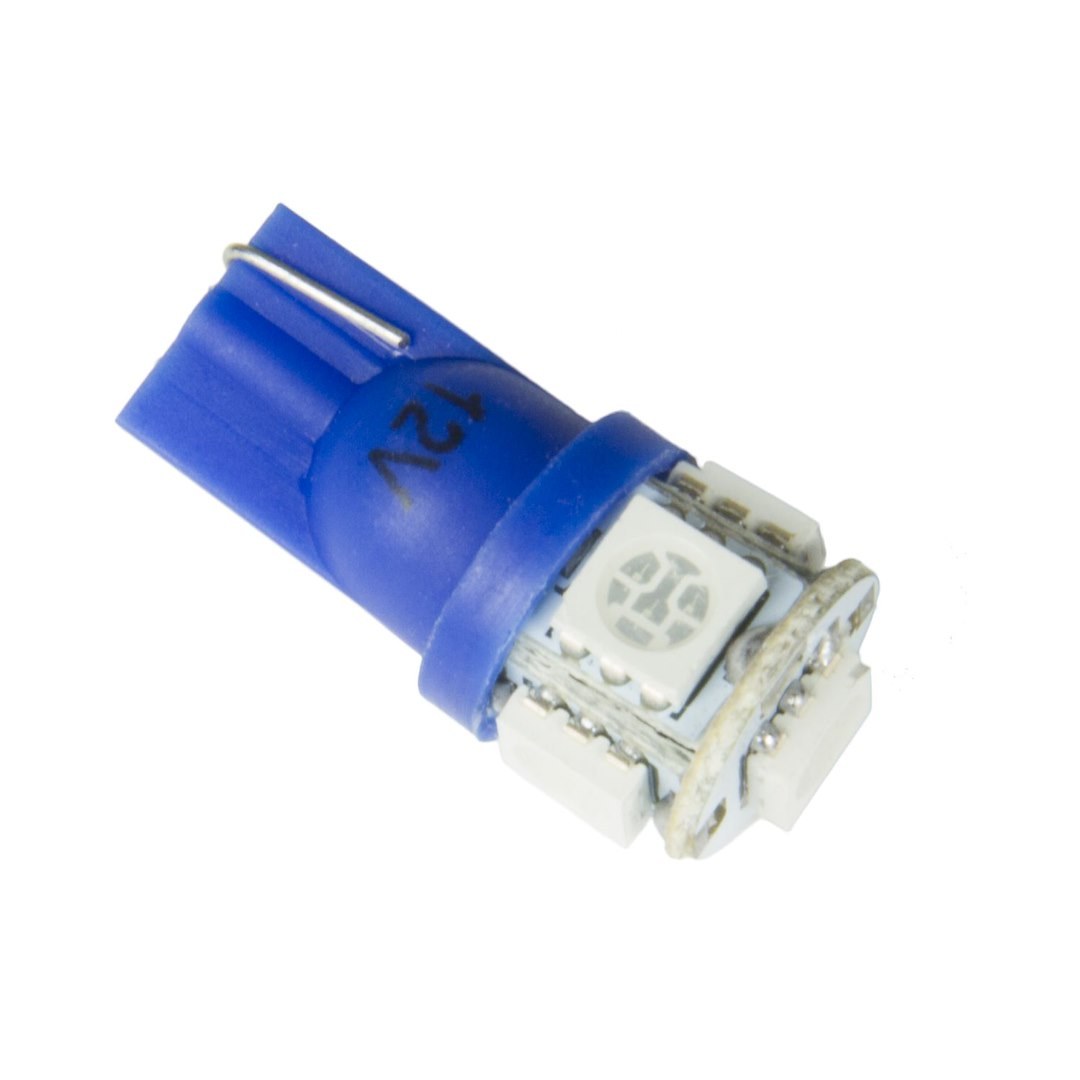 AutoMeter Instrument Panel Light Bulb – LED, Replaces 161/ 193/ 194/ 168 Style Wedge Base Bulbs, Blue, Single – 3286