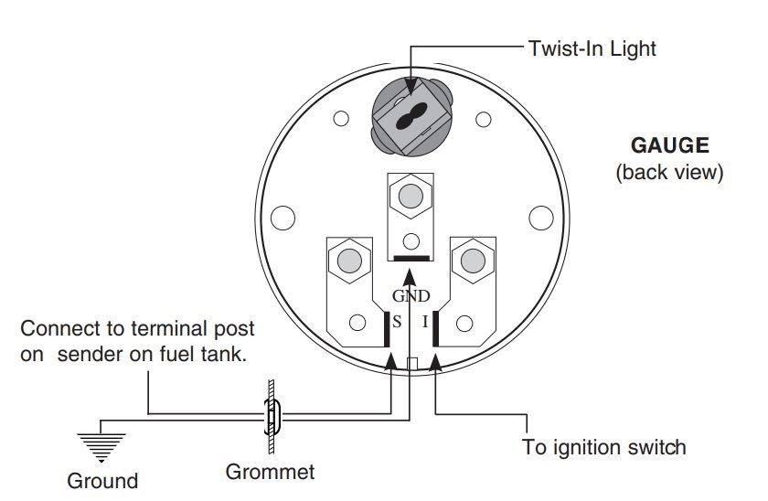AutoMeter Gauge Fuel Level, Sport-Comp ™ – 3514