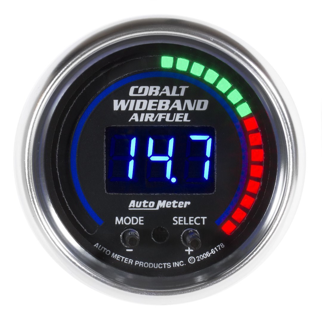 AutoMeter Gauge Air/ Fuel Ratio, Cobalt ™, 2-1/16 Inch, IN Dash Mount, Digital Display with Meter – 6178