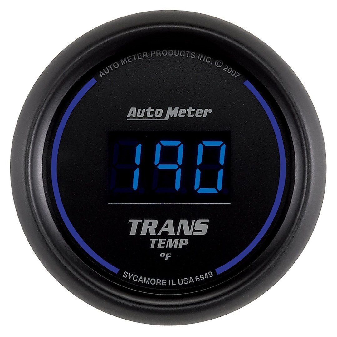 AutoMeter Gauge Auto Trans Temperature, Cobalt ™, 2-1/16 Inch, Electric, 0-300 Degrees F, Digital – 6949