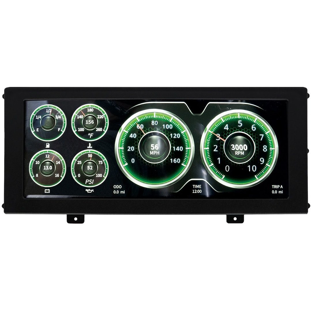 AutoMeter Digital Dash, Invision, Multi-Fit, 12.3 Inch Color Lcd Display with 3 User Selectable Screen Displays, Customizable – 7000