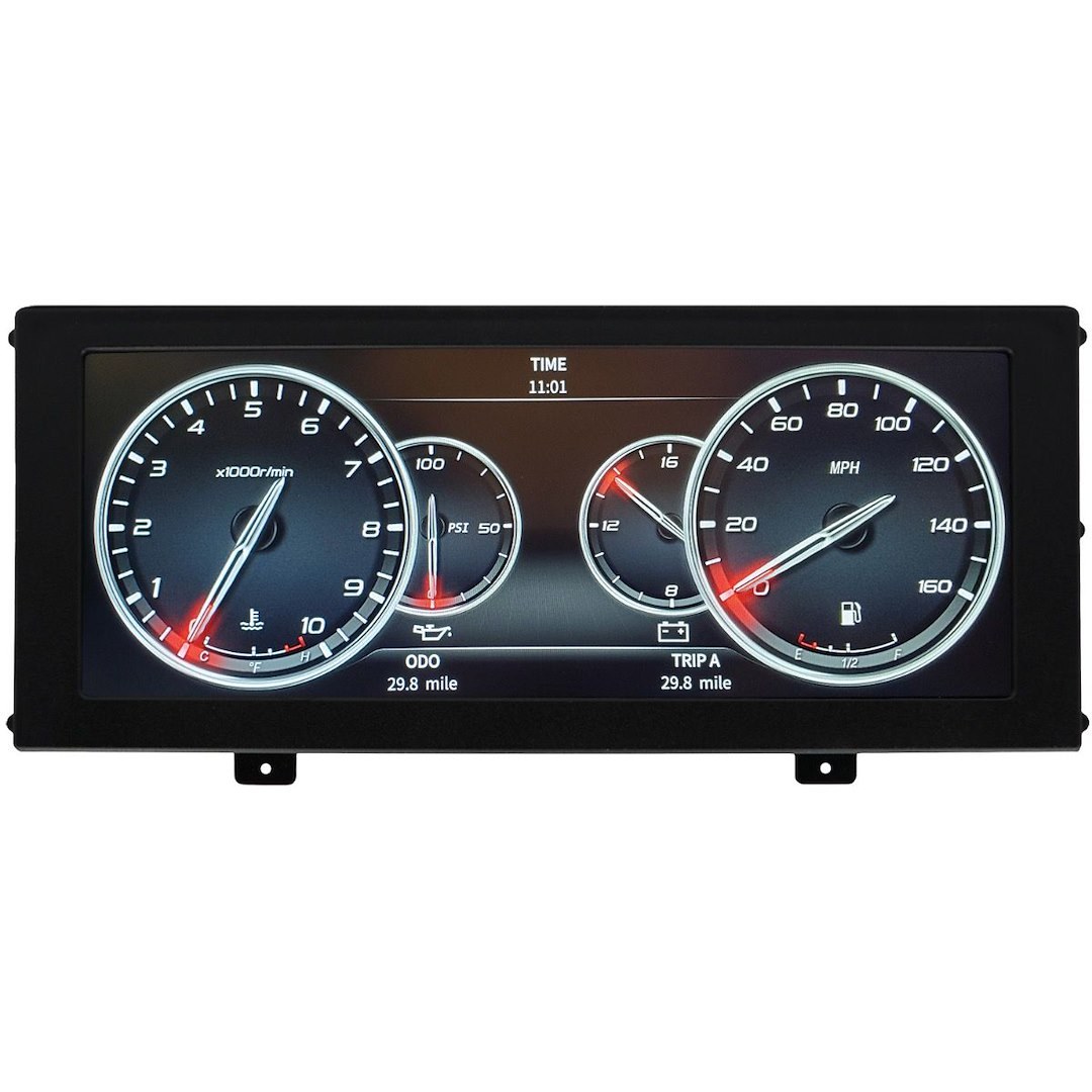 AutoMeter Digital Dash, Invision, Multi-Fit, 12.3 Inch Color Lcd Display with 3 User Selectable Screen Displays, Customizable – 7000