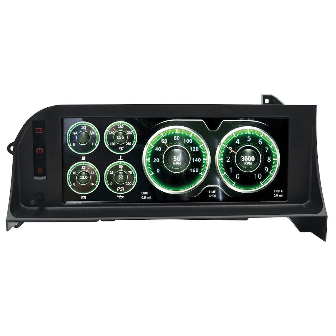 AutoMeter Digital Dash, Invision, Custom Fit, 12.3 Inch Color Lcd Display with 3 User Selectable Screen Displays, Customizable – 7007