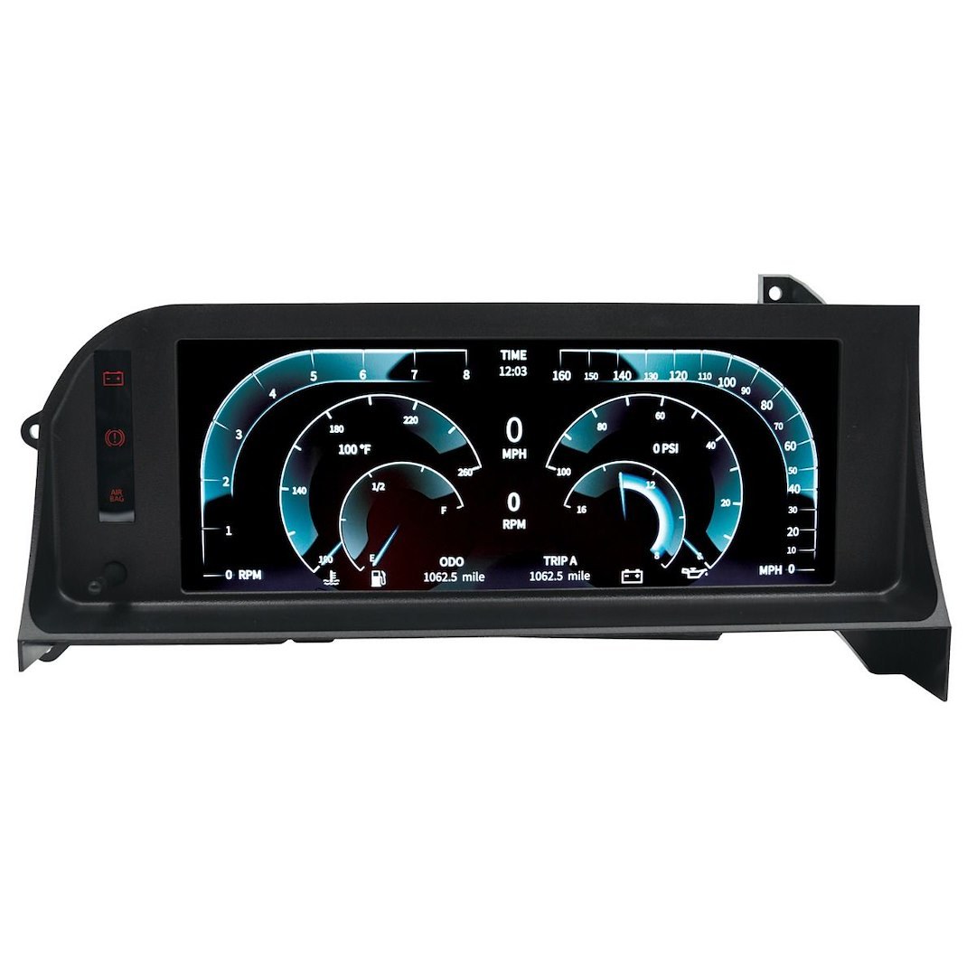 AutoMeter Digital Dash, Invision, Custom Fit, 12.3 Inch Color Lcd Display with 3 User Selectable Screen Displays, Customizable – 7007