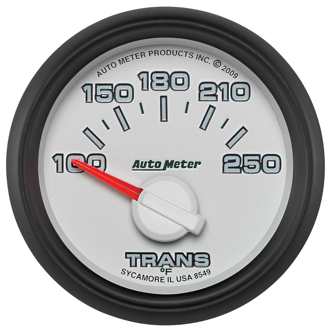 AutoMeter Gauge Auto Trans Temperature, Factory Match, 2-1/16 Inch, Short Sweep Electric, 100-250 Degrees F, Analog – 8549