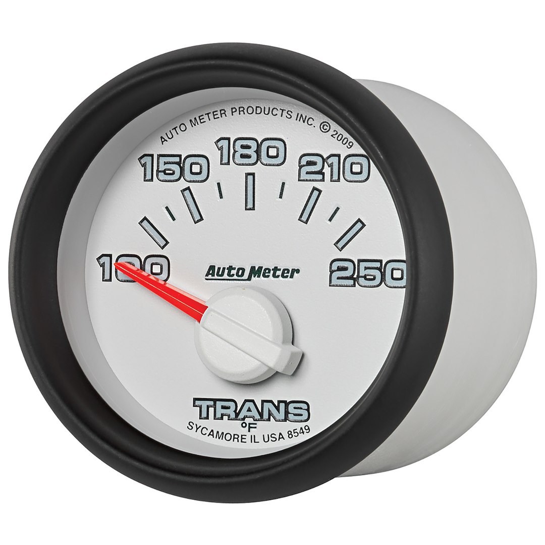 AutoMeter Gauge Auto Trans Temperature, Factory Match, 2-1/16 Inch, Short Sweep Electric, 100-250 Degrees F, Analog – 8549