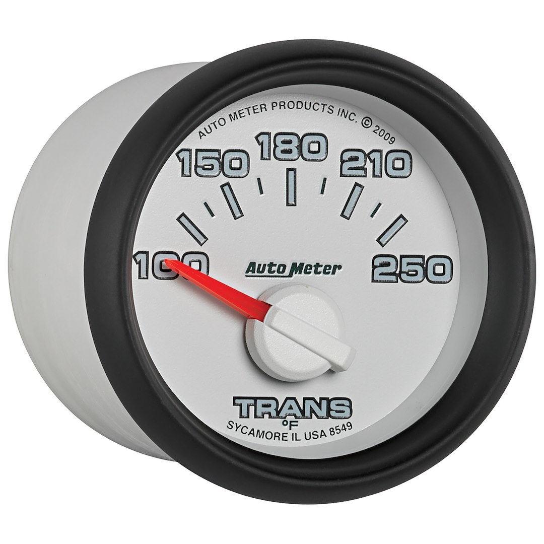 AutoMeter Gauge Auto Trans Temperature, Factory Match, 2-1/16 Inch, Short Sweep Electric, 100-250 Degrees F, Analog – 8549
