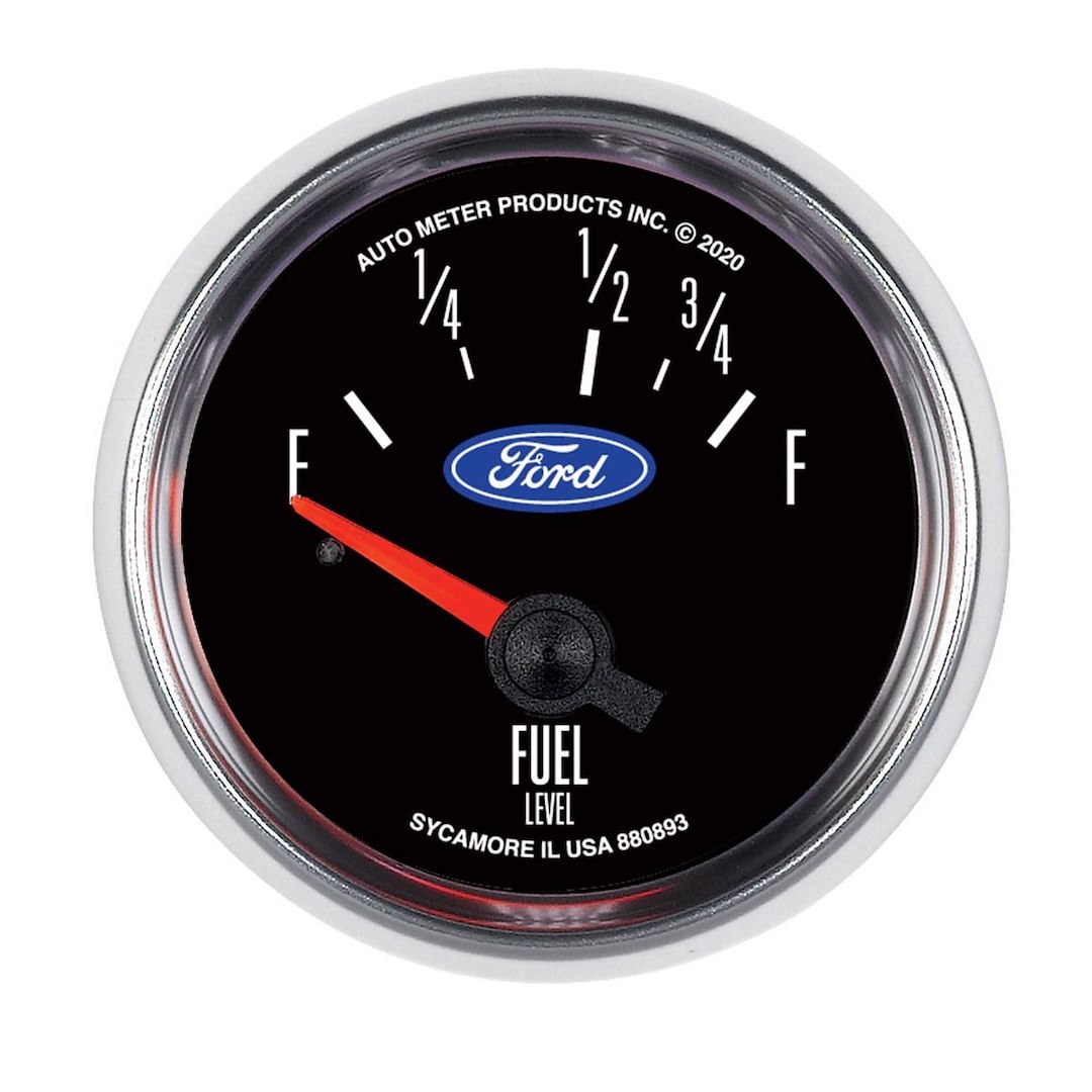 AutoMeter Gauge Fuel Level, Factory Match, 2-1/16 Inch, Short Sweep Electric, Analog, 16 Ohms Empty/158 Ohms Full – 880893