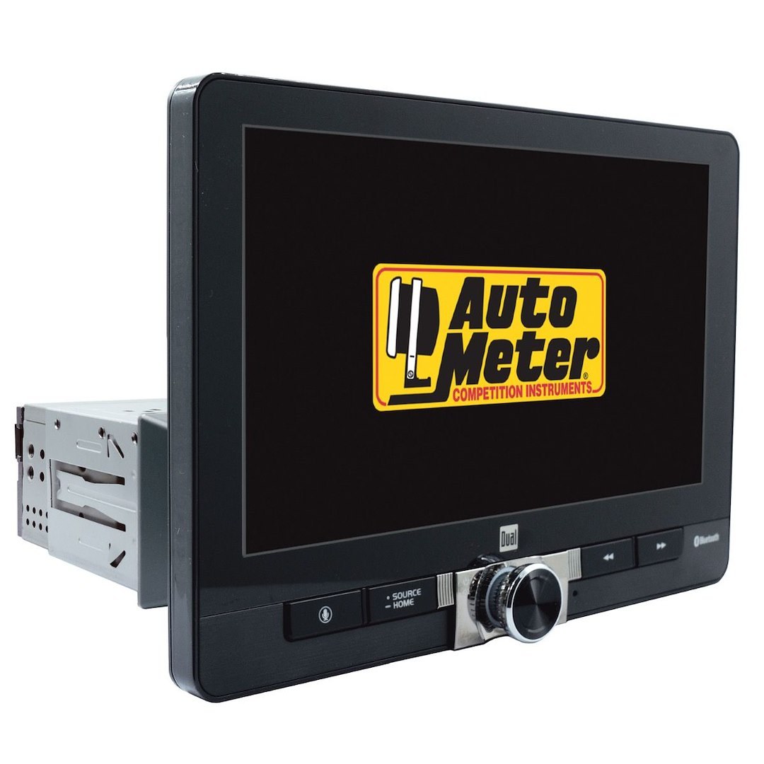 AutoMeter Radio, Dashplay, Automotive, AM/ FM, Single Din, Bluetooth, Wireless Apple Carplay/ Google Android Auto – 9125