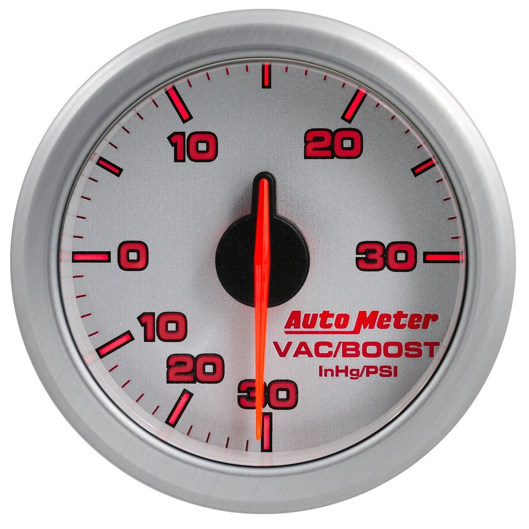 AutoMeter Gauge Boost/ Vacuum, Airdrive, 2-1-16 Inch, Short Sweep, Electric, 30 IN. Hg-Vac/ 30 PSI, Analog – 9159-UL
