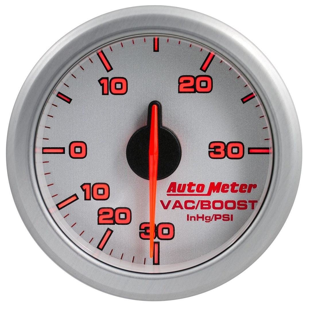 AutoMeter Gauge Boost/ Vacuum, Airdrive, 2-1-16 Inch, Short Sweep, Electric, 30 IN. Hg-Vac/ 30 PSI, Analog – 9159-UL