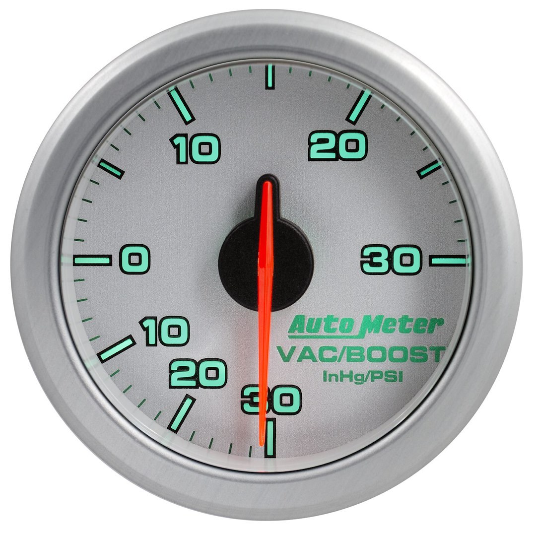 AutoMeter Gauge Boost/ Vacuum, Airdrive, 2-1-16 Inch, Short Sweep, Electric, 30 IN. Hg-Vac/ 30 PSI, Analog – 9159-UL