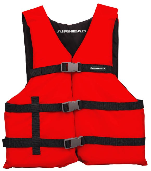 Airhead Pfd – Personal Floatation Device, Life Vest, Fits Chest Sizes 30 Inch to 52 Inch – 30002-15-A-RD