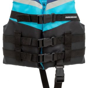 Airhead Pfd – Personal Floatation Device, Life Vest, Fits Chest Sizes 22 Inch to 25 Inch, Child – 30053-02-A-BL