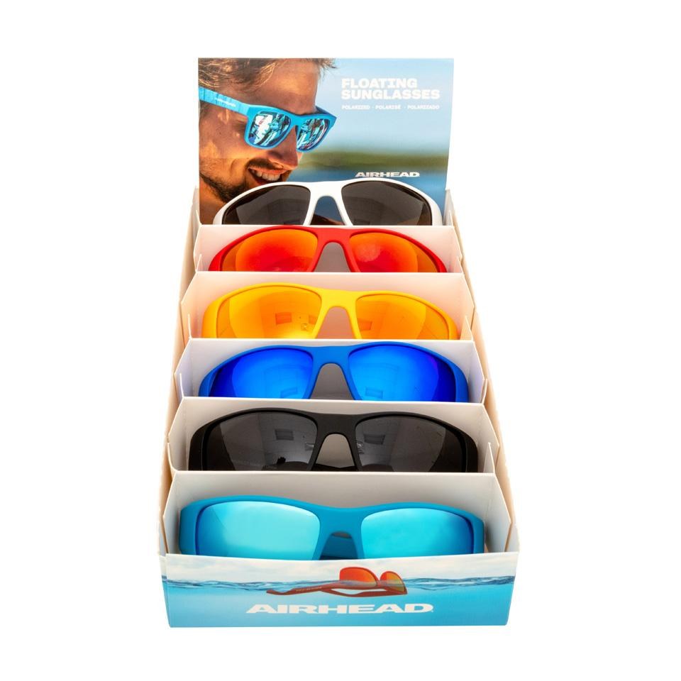 Airhead Sunglasses, Sport, Floating, Polarized, With UV Protection, With One Red/ White/ Blue/ Orange/ Black/ Light Blue Sunglasses – AHFS-SWM6
