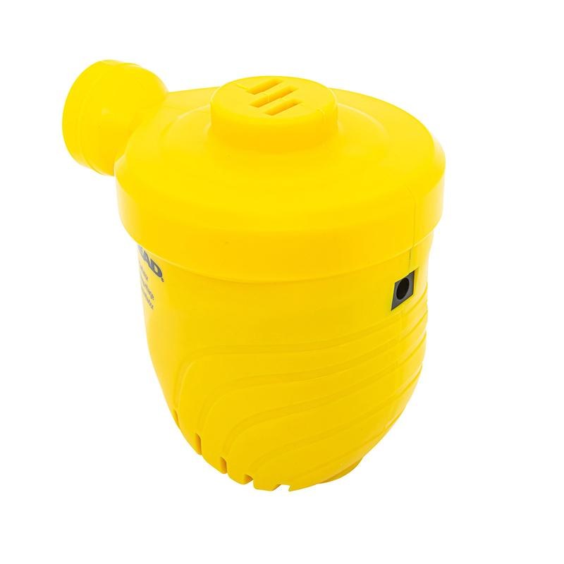 Airhead Air Pump, Use to Inflate Airbeds or Small/ Medium Size Inflatable Pool Floats and Backyard Toys, Electric, 120 Volt and 12 Volt – AHP-12012