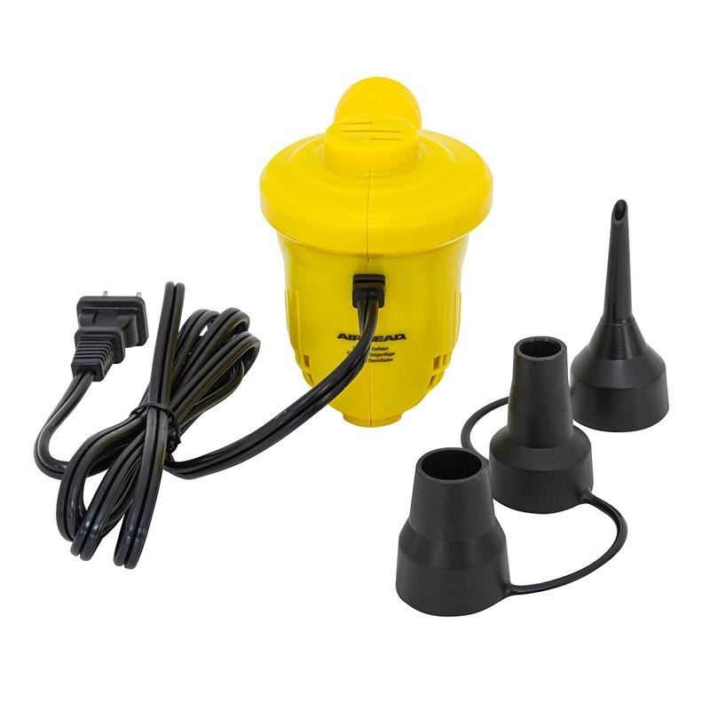 Airhead Air Pump, Use to Inflate Airbeds or Small/ Medium Size Inflatable Pool Floats and Backyard Toys, Electric, 120 Volt – AHP-120MP