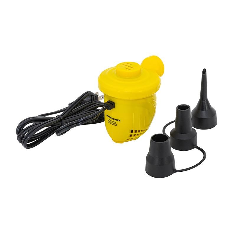 Airhead Air Pump, Use to Inflate Airbeds or Small/ Medium Size Inflatable Pool Floats and Backyard Toys, Electric, 120 Volt – AHP-120MP