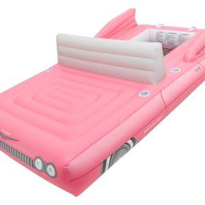 Airhead Float Tube, Airhead Cadillac Classic Cruiser, Pool/ River and Lake Float, One to Six Person, Pink, PVC – AHPF-1001