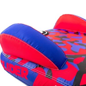 Airhead Towable Tube, Slider, Rectangle Shape, 1 Rider, Blue/ Red, Nylon – AHSG-1001