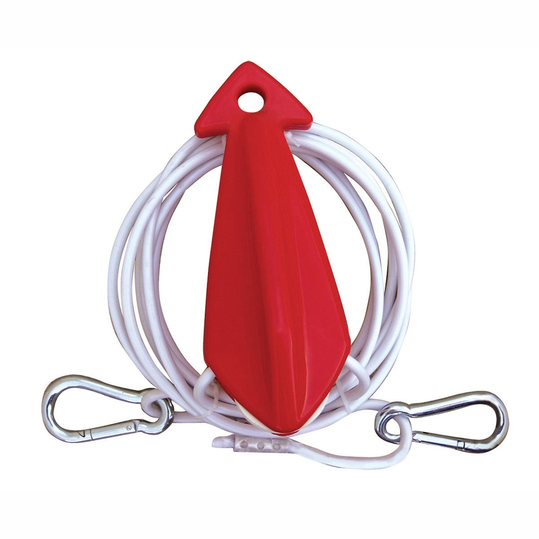 Airhead Towable Tube Tow Rope, Tow Demon, With Float, 8 Foot Length Cable, White, Steel – AHTH-6