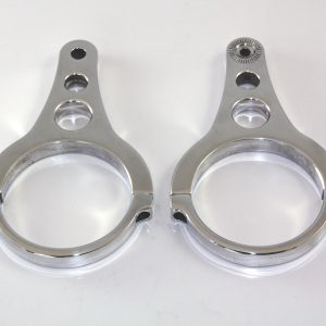 All Sales Driving/ Fog Light Mounting Bracket, 3 Inch Diameter Tubular Mount, Polished, Aluminum, Set of 2 – 19300P