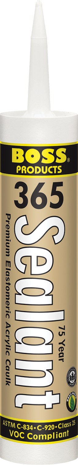 Accumetric Caulk Sealant, Boss ® 365, Use to Seal Around Baseboards/ Door Frames/ Windows/ Corner Joints and Siding Trims – 142348