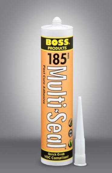 Accumetric Adhesive Sealant, Boss 185 Multi-Seal ®, Use to Seal Floor Joints/ Low Movement Wall Joints/ Mirrors/ Kitchen and Bath Areas – 143121