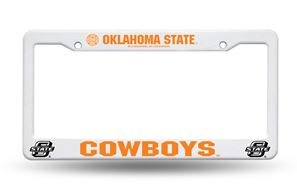Axiz Group License Plate Frame, Oklahoma State Cowboys, Chrome, Plastic – FC230002
