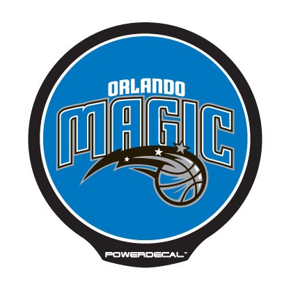 Axiz Group Decal, Nba ® Series, Orlando Magic Logo, Backlit LED, Round, Blue/ Black/ White, Black Plastic, 4.5 Inch Diameter – PWR83001