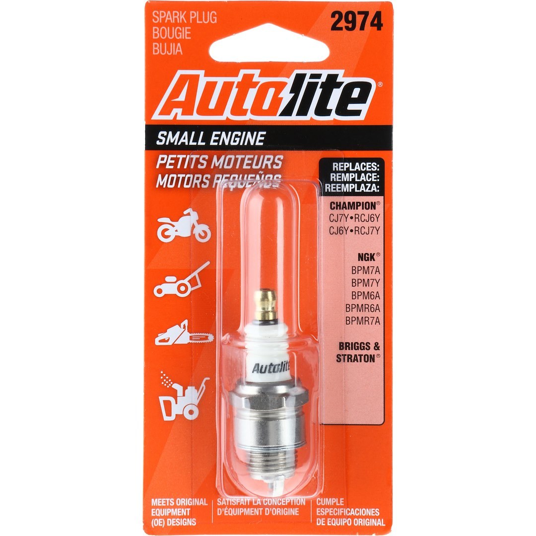 Autolite Spark Plug, Non Resistor Copper, 3/8 Inch Thread Reach, For Outdoor Power Equipment, Single – 2974
