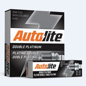 Autolite Spark Plug, Double Platinum, With Resistor, 5/8 Inch Hex, 0.044 Inch Gap, 0.708 Inch Thread Reach, Tapered Seat, Single – APP2545