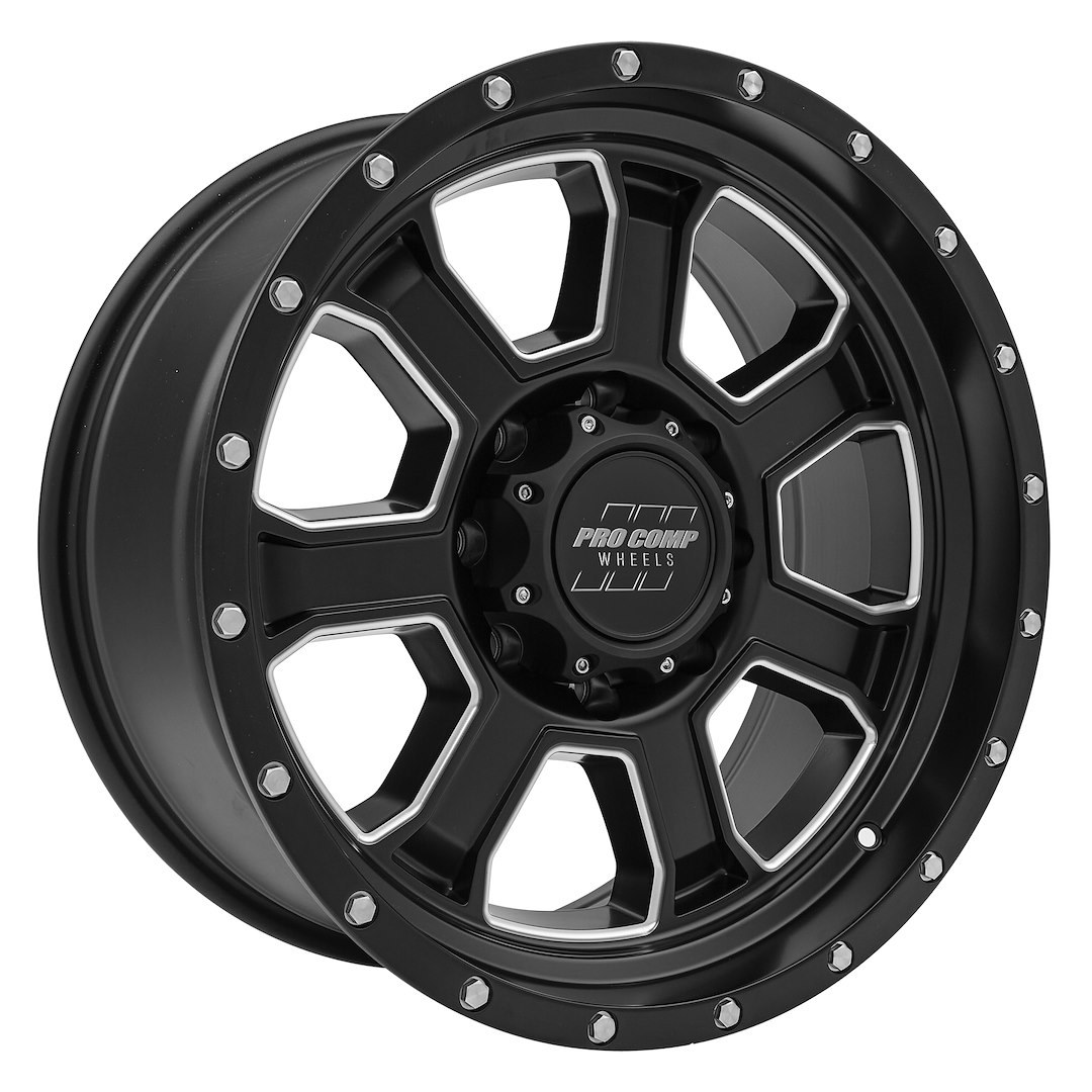 Wheel Pros Wheel, Series 43, 20 Inch Diameter X 9 Inch Width, 8 X 170 Millimeter/ 8 X 6.69 Inch Bolt Pattern, 60 Degree Conical Seat Lug – 5143-2970