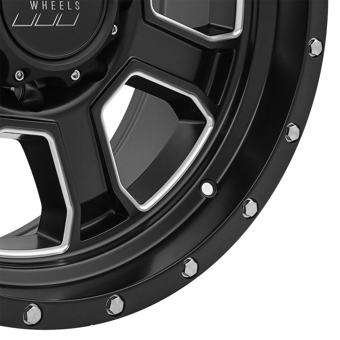 Wheel Pros Wheel, Series 43, 20 Inch Diameter X 9 Inch Width, 8 X 170 Millimeter/ 8 X 6.69 Inch Bolt Pattern, 60 Degree Conical Seat Lug – 5143-2970