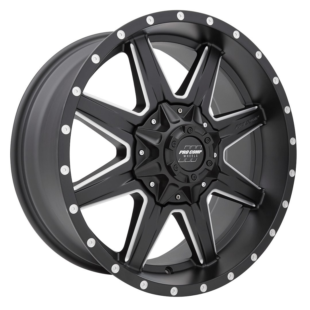 Wheel Pros Wheel, Quick 8 Series, 20 Inch Diameter X 9.50 Inch Width, 5 X 150 Millimeter/ 5 X 5.91 Inch Bolt Pattern – 5148-295550