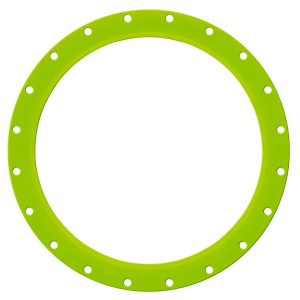 Wheel Pros Wheel Bead Lock Ring, Fits XD827 Series Wheels, 22 Inch Diameter, Green, Single – 827BR22-GN