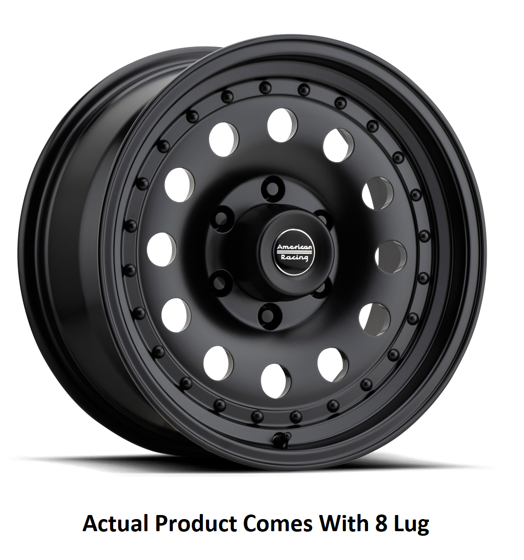 Wheel Pros Wheel, Outlaw II AR62, 17 Inch Diameter X 8 Inch Width, 8 X 165.1 Millimeter/ 8 X 6.50 Inch Bolt Pattern, 0 Millimeter Offset – AR627882B