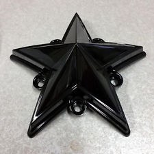 Wheel Pros Wheel Center Cap Emblem, Fits Xd Series Rockstar Cap, Star Shape, Gloss Black, Bolt on, Single, With Screws – XD775STARB