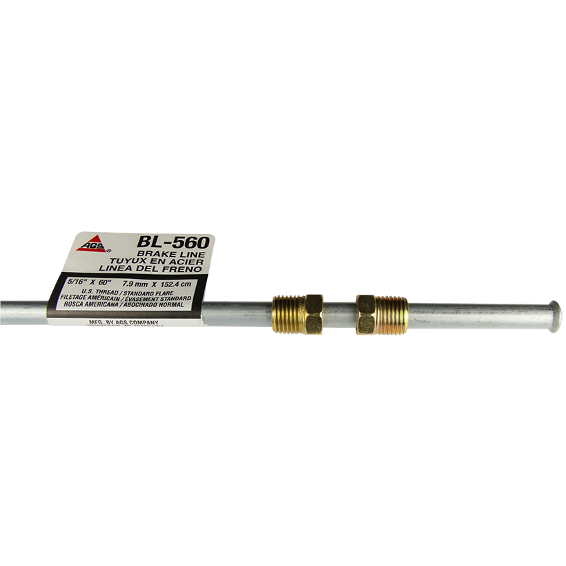 Ags Fuel Line, For Domestic Vehicles, 60 Inch Length, 5/16 Inch Diameter, Bendable, Steel, Single – BL-560
