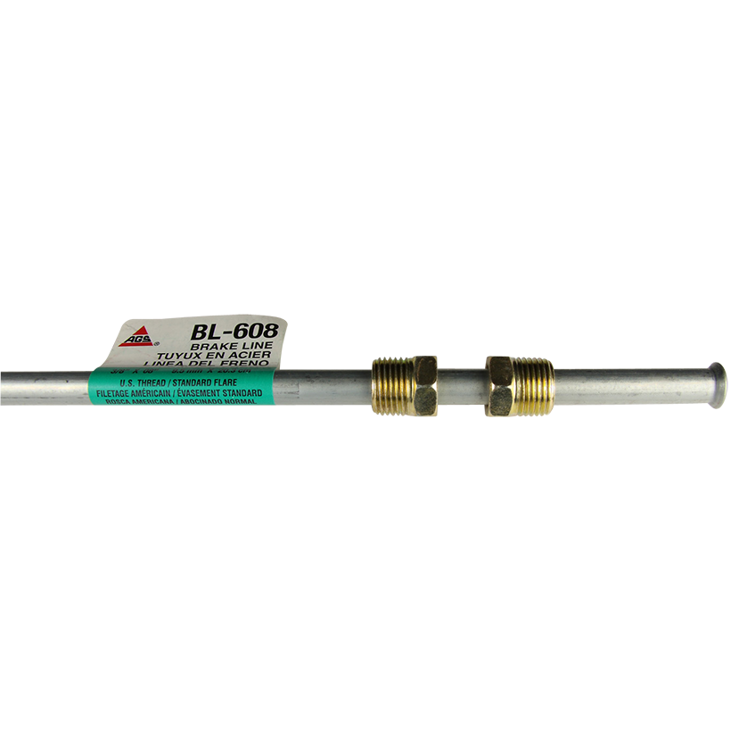 Ags Fuel Line, For Domestic Vehicles, 8 Inch Length, 3/8 Inch Diameter, Bendable, Steel, Single – BL-608