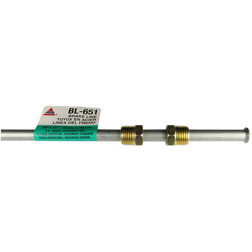 Ags Fuel Line, For Domestic Vehicles, 51 Inch Length, 3/8 Inch Diameter, Bendable, Steel, Single – BL-651