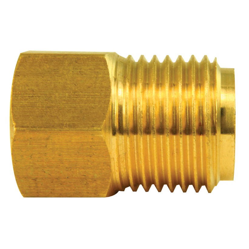 Ags Brake Line Fitting, Adapts 5/8-18 Port to 5/16 Inch Domestic Fuel Line, 1/2-20 Female Inverted Flare to 5/8-18 Male Inverted Flare – BLF-24B