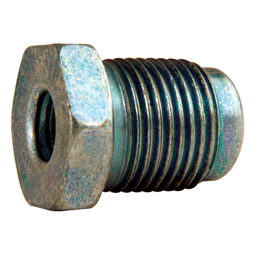 Ags Tube End Fitting Nut, 3/16 Inch Import Tube Size, Silver, Steel, 1 Fitting Per Bag – BLF-48B