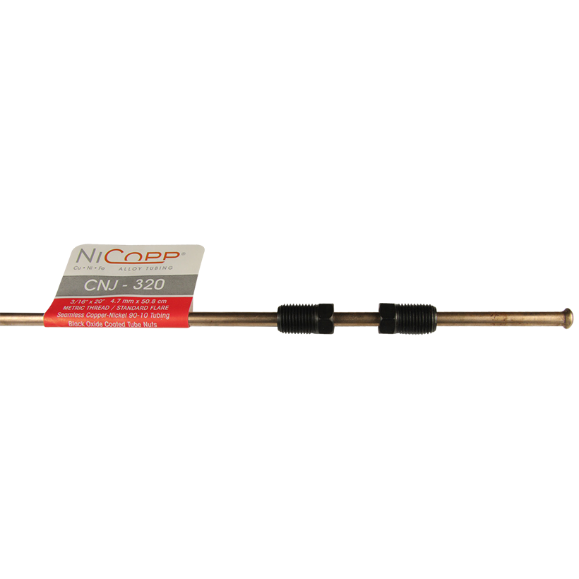 Ags Brake Line, Nicopp, Nickel Copper Iron, 3/16 Inch Outside Diameter, 20 Inch Length, For Japanese Vehicles, Single – CNJ-320