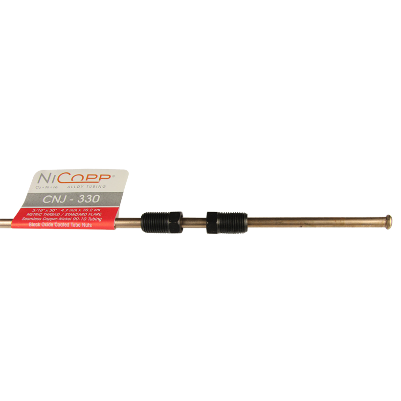 Ags Brake Line, Nicopp, Nickel Copper Iron, 3/16 Inch Outside Diameter, 30 Inch Length, For Japanese Vehicles, Single – CNJ-330