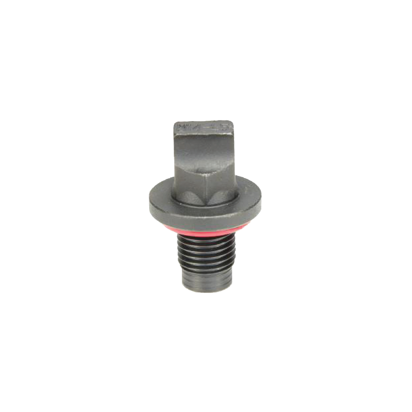 Ags Oil Drain Plug, Accufit ®, Hex Head, 14 Millimeter X 1-1/2 Inch Thread Pitch, With Red Hi-Temp Nitrile Rubber Gasket – ODP-00007B